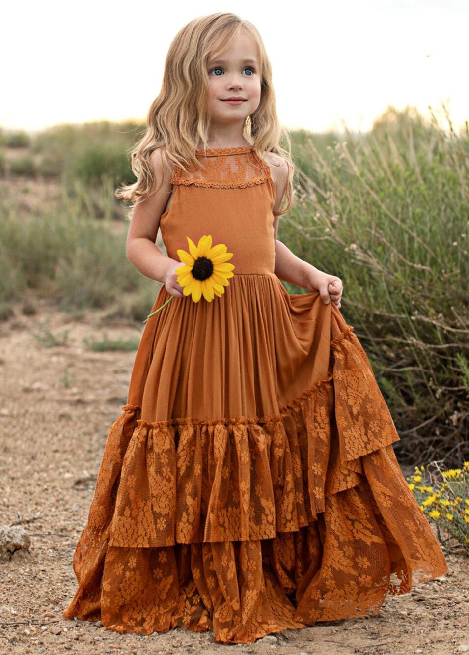Joyfolie Mia Joy Catrin Dress in Marigold Girl’s Size 5